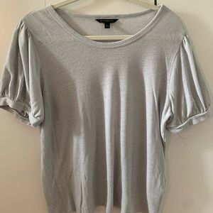 Gray short sleeve top